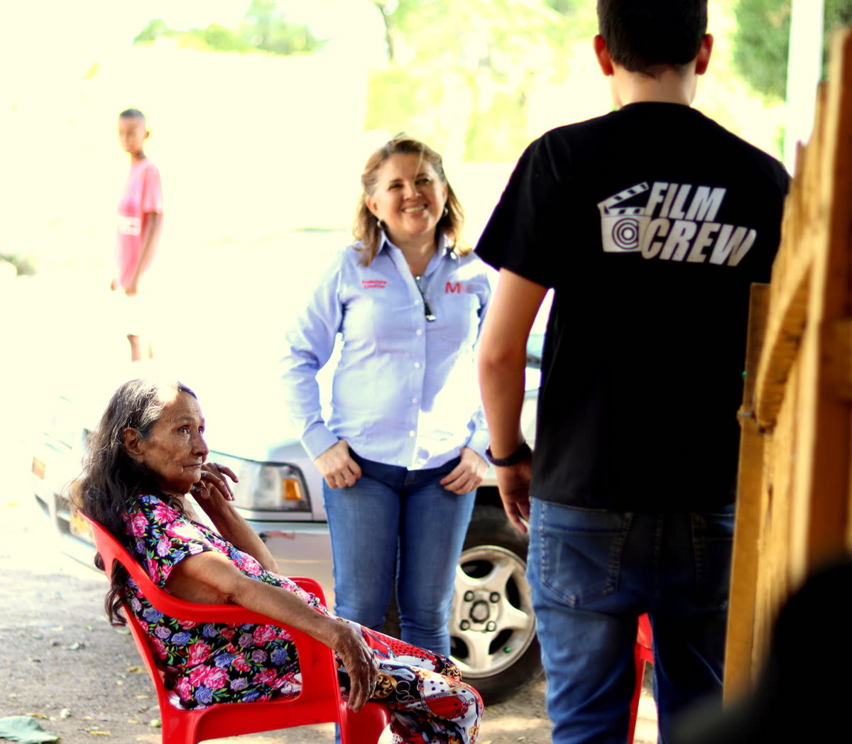 Sandra Liliana Gutiérrez Prada en locación